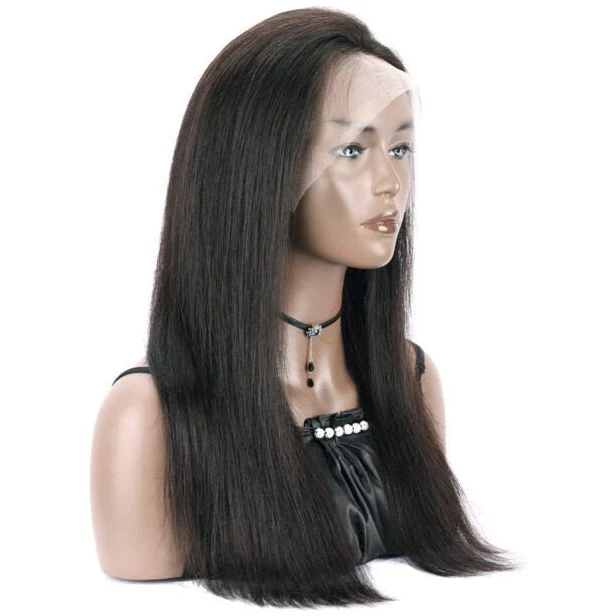 B&B Gold 13x4 100% Brazilian Human Hair Lace Front Wig - Natural Color - Image 3
