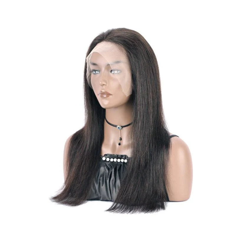 B&B Gold 13x4 100% Brazilian Human Hair Lace Front Wig - Natural Color - Image 4