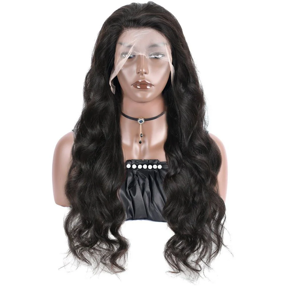 B&B Gold 13x4 100% Brazilian Human Hair Lace Front Wig - Natural Color - Image 6