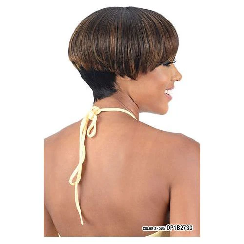 Mayde Beauty Mocha 100% Human Hair Blend Full Wig - Bonbon - Image 11