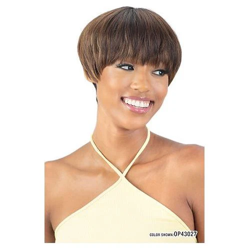 Mayde Beauty Mocha 100% Human Hair Blend Full Wig - Bonbon - Image 4