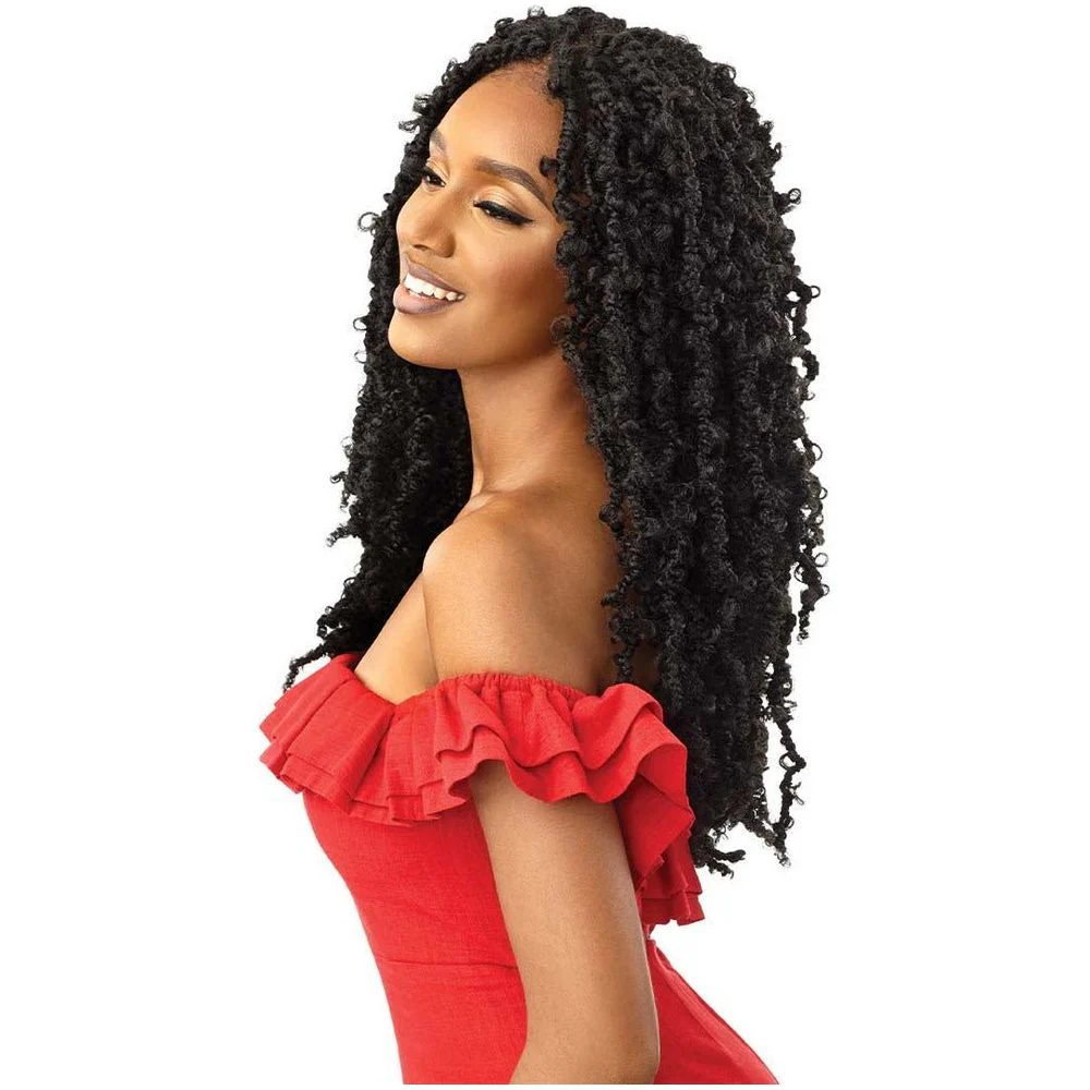 Outre X-Pression Twisted Up 4x4 Synthetic Lace Front Wig - Butterfly Bomb Twist 24" - Image 5