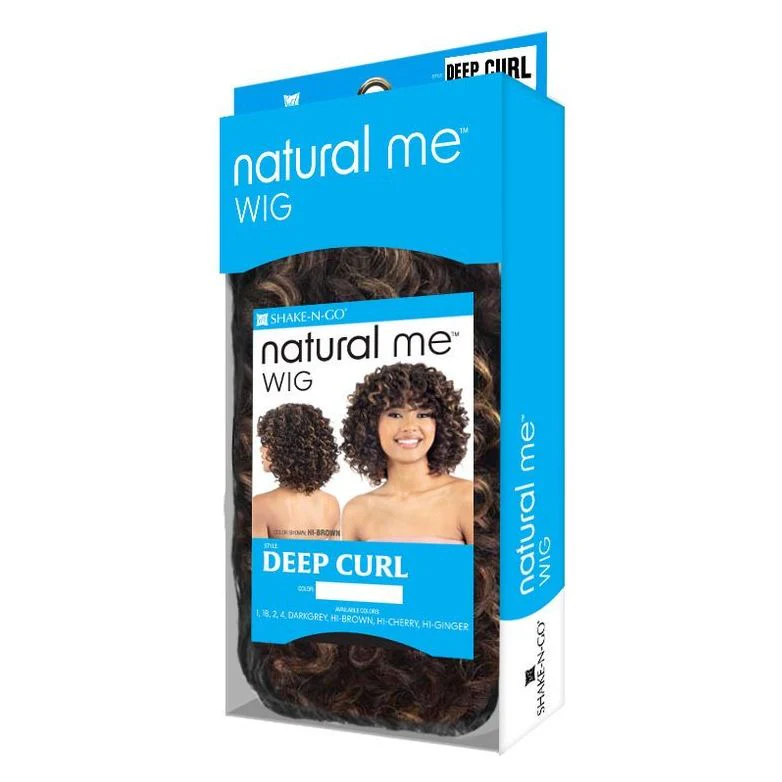 Shake-N-Go Natural Me Synthetic Full Wig - Deep Curl - Image 5